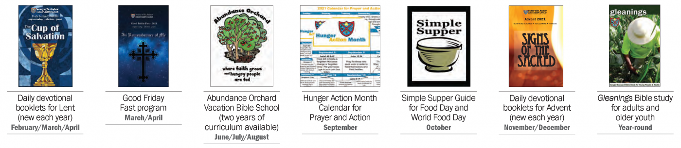 SoSA provides free spiritual resources for churches to use in the mission to end hunger